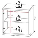 Ver imagem 5 de Mesa Escritorio 120 cm com Gaveteiro e Balcao Olmo Branco Artany