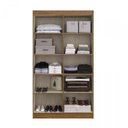 Ver imagem 2 de Armário Multiuso Dueto 4 Portas 8 Prateleiras 5000 Off White/nogueira - Doripel