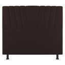 Ver imagem 2 de Cabeceira Cama Box Solteiro Dublin 100cm Suede Marrom - Desk Design