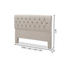 Ver imagem 3 de Cabeceira Cama Box Estofada Madeira Queen Size Madri:bege