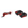 Kit Ferramenta Multifuncional a Bateria Varrito com Kit Bateria Power X-Change 2 Unidades 18V 4,0ah  - 1