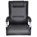 Ver imagem 3 de Cadeira Escritório Presidente Estofada Corino Ferrari Preto