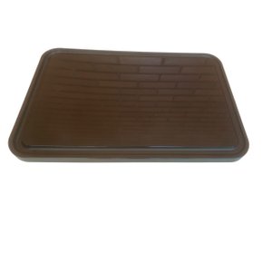 Tabua Corte Polietileno Preta Canaleta 45 X 30 X 2 Churrasco Utensilios do Chef