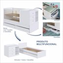 Ver imagem 5 de Berço Cama Multifuncional com Gavetões sem Colchão Linha Bb Branco Bb024 Completa Móveis