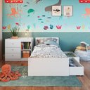 Ver imagem 3 de Berço Cama Multifuncional com Gavetões sem Colchão Linha Bb Branco Bb024 Completa Móveis