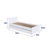 Berço Cama Multifuncional com Gavetões sem Colchão Linha Bb Branco Bb024 Completa Móveis - 8