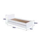 Ver mais imagens de Berço Cama Multifuncional com Gavetões sem Colchão Linha Bb Branco Bb024 Completa Móveis