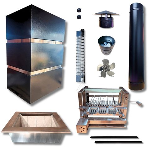 Kit Coifa Box Gomada Gourmet Médio Elevação Grill Eletrico