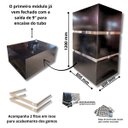 Ver imagem 2 de Kit Coifa Box Gomada Gourmet Médio Elevação Grill Eletrico