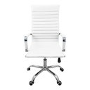 Ver imagem 2 de Cadeira de Escritório Alta Esteirinha Corino Base Rodizio 3301 Branco