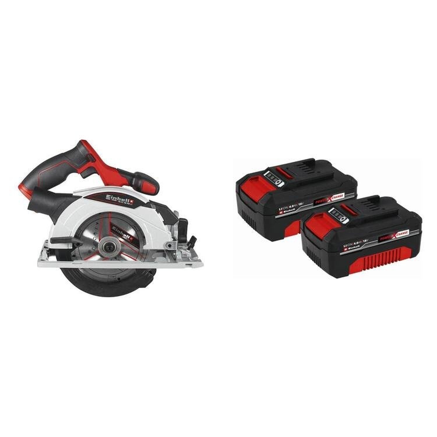 Kit Serra Circular Te-cs 18/165-1 Li - Solo com Kit Bateria Power X-change 2 Unidades 18v 4,0ah Twin