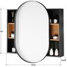 Conjunto para Banheiro Completo Montado 100% Mdf com Gabinete e Armário Espelheira Bianca 90cm   - 7