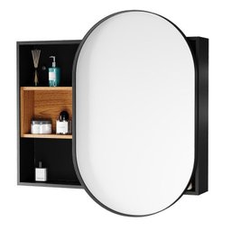Conjunto para Banheiro Completo Montado 100% Mdf com Gabinete e Armário Espelheira Bianca 90cm   - 9
