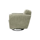 Ver imagem 7 de Kit 2 Poltronas Decorativas Valentina Sala de Estar Giratória Couro Cinza Manchado G40 - Gran Belo