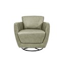 Ver imagem 6 de Kit 2 Poltronas Decorativas Valentina Sala de Estar Giratória Couro Cinza Manchado G40 - Gran Belo
