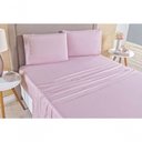 Ver imagem 3 de Jogo de Cama Top Line Casal Queen 4 Peças 180 Fios 100% Poliéster - Rosê