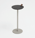 Ver imagem 1 de Mesa de Apoio Halter - Tampo Ebano - Base Aço Carbono - Altura 55cm