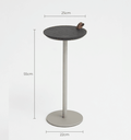 Ver imagem 6 de Mesa de Apoio Halter - Tampo Ebano - Base Aço Carbono - Altura 55cm