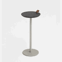 Ver imagem 3 de Mesa de Apoio Halter - Tampo Ebano - Base Aço Carbono - Altura 55cm