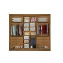 Ver imagem 3 de Guarda Roupa Casal Dubai 3 Portas Espelhadas 6 Gavetas 100% Mdf D Doro Móveis- Cinamomo