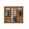 Guarda Roupa Casal Dubai 3 Portas Espelhadas 6 Gavetas 100% Mdf D Doro Móveis- Cinamomo - 3