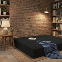 Ver imagem 3 de Sofá 3 em 1 Puff Colchão Casal  Macio Multiuso Sala e Quarto - Móveis Bonatto LANÇAMENTO