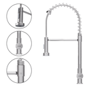 Ver imagem 2 de Torneira Gourmet Bancada Cozinha Escovada Águafria