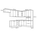 Ver imagem 3 de Cozinha Modulada Completa Americana 13 Peças (1 Torre Quente + 5 Aéreos + 3 Balcões + 1 Porta
