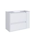 Ver mais imagens de Gabinete de Banheiro Suspenso 80cm Estela com 01 Gavetão, 1 Basculante com Lavatório