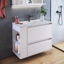 Ver imagem 1 de Gabinete de Banheiro Suspenso 80cm Estela com 01 Gavetão, 1 Basculante com Lavatório