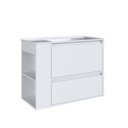 Ver imagem 3 de Gabinete de Banheiro Suspenso 80cm Estela com 01 Gavetão, 1 Basculante com Lavatório