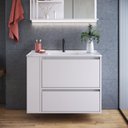 Ver imagem 5 de Gabinete de Banheiro Suspenso 80cm Estela com 01 Gavetão, 1 Basculante com Lavatório