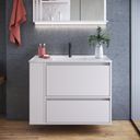 Ver imagem 5 de Gabinete de Banheiro Suspenso 80cm Estela com 01 Gavetão, 1 Basculante com Lavatório