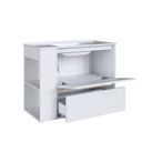 Ver imagem 2 de Gabinete de Banheiro Suspenso 80cm Estela com 01 Gavetão, 1 Basculante com Lavatório