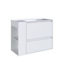 Ver imagem 3 de Gabinete de Banheiro Suspenso 80cm Estela com 01 Gavetão, 1 Basculante com Lavatório