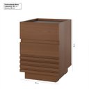 Ver imagem 4 de Mesa de Cabeceira 2 Gavetas Samambaia CabeCasa MadeiraOriginals Marrom