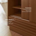 Ver imagem 4 de Sapateira 2 Portas 1 Gaveta Samambaia CabeCasa MadeiraOriginals Marrom/Freijó