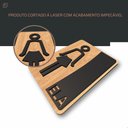 Ver imagem 7 de Placa de Banheiro Placas para Banheiro Feminino Masculino:preto - Ela 15x20