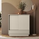 Ver imagem 2 de Sapateira 2 Portas 1 Gaveta Samambaia CabeCasa MadeiraOriginals Branco/Off White