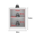 Ver mais imagens de Kit 2 Balcões ME4103 com 4 Portas e Prateleira 74,5CMX120CM Branco