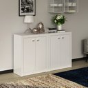 Ver imagem 1 de Kit 2 Balcões ME4103 com 4 Portas e Prateleira 74,5CMX120CM Branco