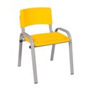 Ver imagem 2 de Kit 11 Cadeira Iso Infantil Creche, Base Cinza Amarelo