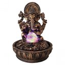 Ver imagem 2 de Fonte Água Ganesha Dourada Sala Quarto Jardim Luz Bombinha