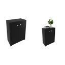 Ver imagem 2 de Kit 2 Balcões ME4103 com 4 Portas e Prateleira 74,5CMX120CM Preto