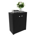 Ver imagem 4 de Kit 2 Balcões ME4103 com 4 Portas e Prateleira 74,5CMX120CM Preto