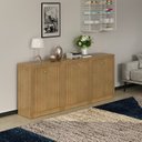 Ver imagem 1 de Kit 3 Balcões ME4103 com 6 Portas e Prateleira 74,5CMX180CM Marrom/Amendoa
