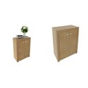 Ver imagem 2 de Kit 3 Balcões ME4103 com 6 Portas e Prateleira 74,5CMX180CM Marrom/Amendoa