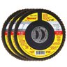 Disco de Lixa Flap 4.1/2 Pol Grão 60 com 12 Unidades Starrett - 1