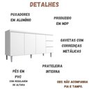 Ver imagem 5 de Balcão para Pia Andréia 160 Cm 3 Portas Branco Ajl
