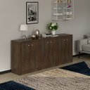 Ver imagem 1 de Kit 3 Balcões Me4103 com 6 Portas e Prateleira 74,5cmx180cm